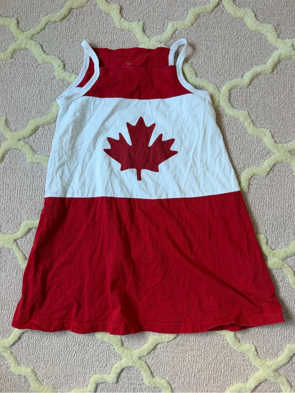 Roots Red and White Maple Tank Dress